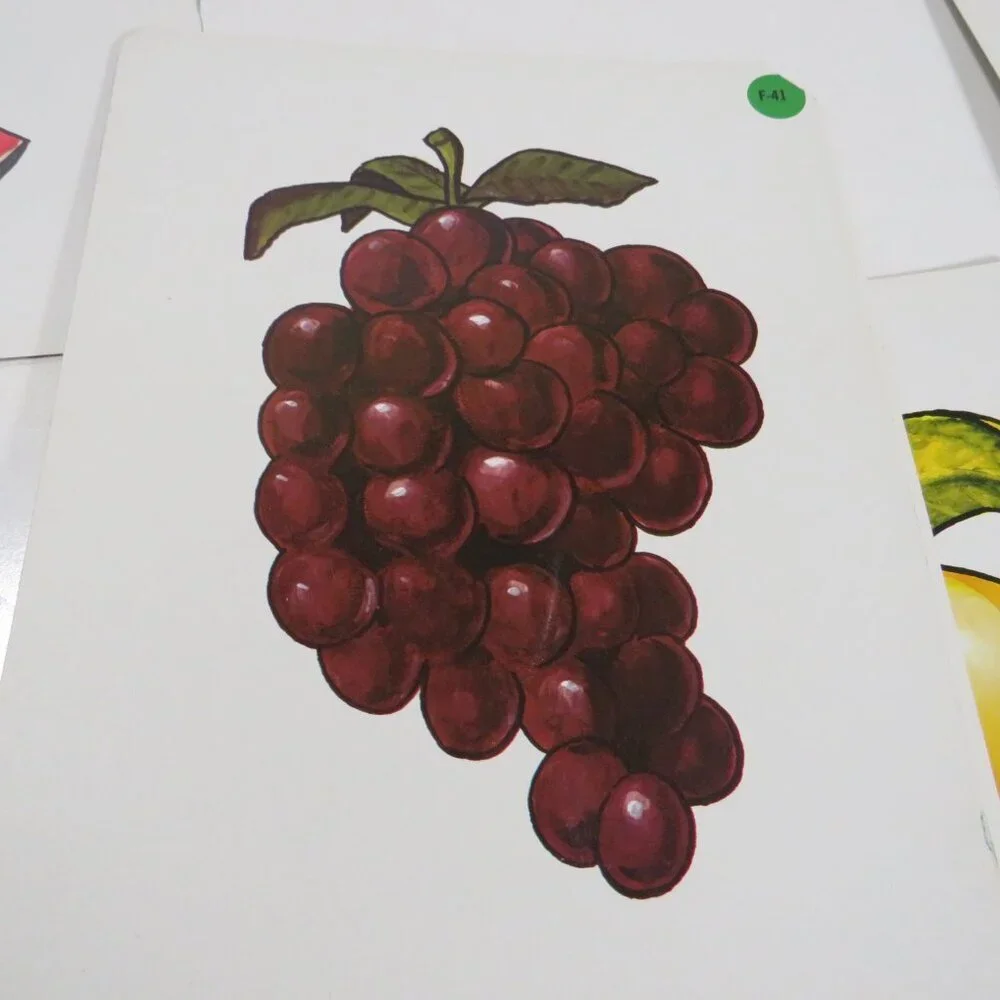 Peabody 60s FOOD Fruits (10) cards Vintage Artwork